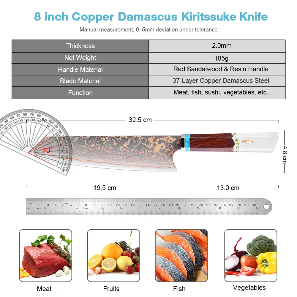 Нож шеф-повара Кирицуке, 8 дюй – обзор и цена Home Cooking Japanese